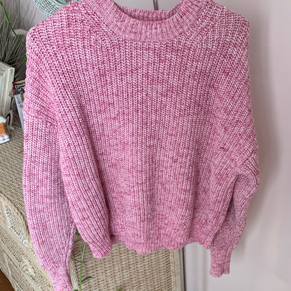 J. Crew Pink Crew Neck Sweater